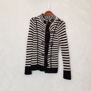 Plenty by Tracy Reese Striped Mock Neck Cardigan